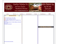 Tablet Screenshot of kv1tambaram.tn.nic.in