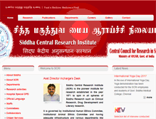 Tablet Screenshot of crisiddha.tn.nic.in