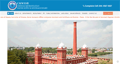 Desktop Screenshot of chennaimetrowater.tn.nic.in